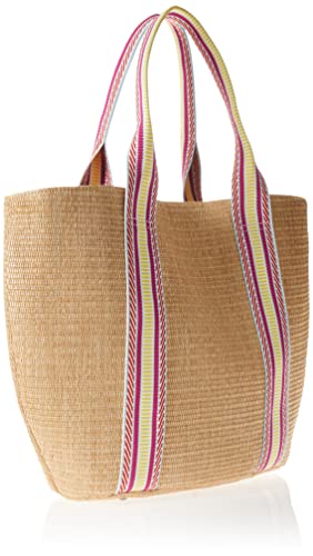 The Drop Tracy Large Canvas Detail Straw Tote - Image 3