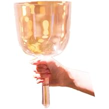 Transparent Handheld Crystal Bowl Professional Singing Bowl Yoga Meditation Handheld Music Bowl Seven-Tone Tuning Bowl Crystal Singing Bowl