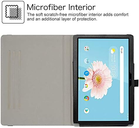 LiuShan Compatible with TECLAST P20HD Rotating Case,TECLAST M40 Rotating Case,360 Degree Rotation Stand PU With Cute Pattern Cover for 10.1" TECLAST P20HD / TECLAST M40 Tablet,Black