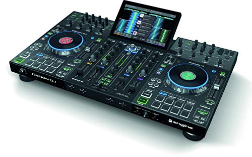 Denon DJ PRIME 4 | 4 Deck Standalone Smart DJ Console / Serato DJ Controller with Built In 4 Channel Digital Mixer and 10-Inch Touchscreen