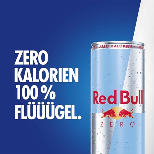 Red Bull Energy Drink Zero, 24 x 250ml, Dosen Getränke 24er Palette, OHNE PFAND