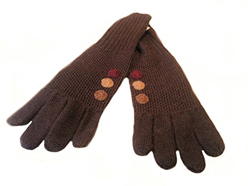 Guantes para mujer marrón estilo urbano talla 6 1/2 HS