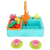 KIMISS Vogelbadewanne mit Automatischem Wasserhahn – Multifunktionale Vogeldusche für Papageien und Kleine Vögel – Inklusive Spielzeug, Leicht und Langlebig (Blue)