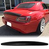 MagicDrift Trunk Spoiler Wing, Compatible with 2000-2009 Honda S2000, ASM Style Flexible Polyurethane(PU) Rear Trunk Tail Lid Racing Spoiler Wing, Unpainted Black