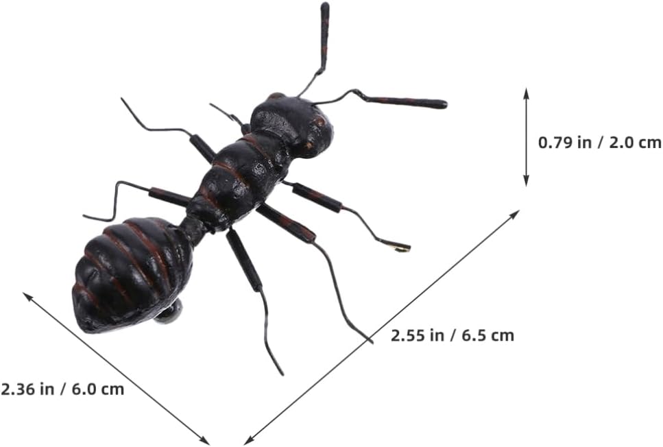 4Pcs Simulation Ant Figurines for Desk and Garden Decor Realistic Artificial Ants Models Indoor Statue Ornament for Home and Office Decoration Compact 2.55X2.36X0.78In image 3