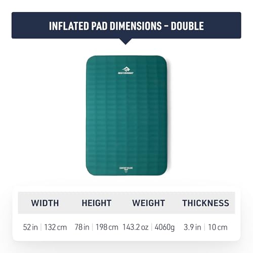 Image of Sea to Summit Comfort Deluxe Self-Inflating Foam Double Sleeping Pad, Rain Forest
