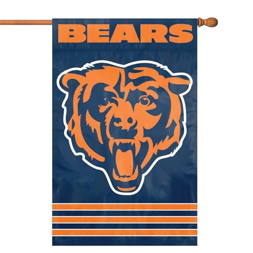 Party Animal NFL Team Flag Double-Sided Chicago Bears