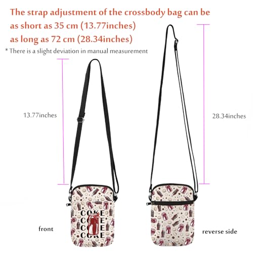 Coquette Drink Crossbody Bag Aesthetic Drink Can Bag Red Bow Drink Gift Soda Drinker Gift For Drinking Lover(BowCokCrossS)3