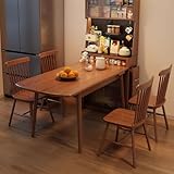 Structure épaisse renforcée — Support solide et stable : Les pieds de 5 cm d'épaisseur et le plateau massif offrent une résistance exceptionnelle. Cette table de cuisine pliante est conçue pour une stabilité optimale, offrant un support fiable pour les repas, le travail ou les réunions de famille.