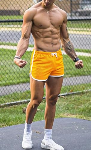 Image of Ouber Men's Fitted Shorts Bodybuilding Workout Gym Running Tight Lifting Shorts