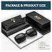 Oversized Polarized Sunglasses Square Shades: Trendy Large Big Ladies Sun Glasses - Luxury Vintage Black Sunglasses UV Protection