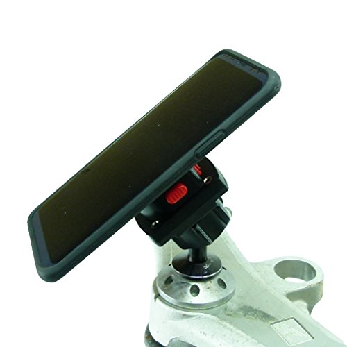 Buybits 12mm Moto Support de Tige & Tigra Boitier de Support pour Samsung Galaxy S9 pour Honda Blackbird/Kawasaki