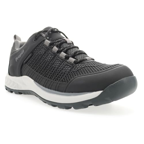 Image of Propet Mens Vestrio Hiking Sneakers Shoes - Black