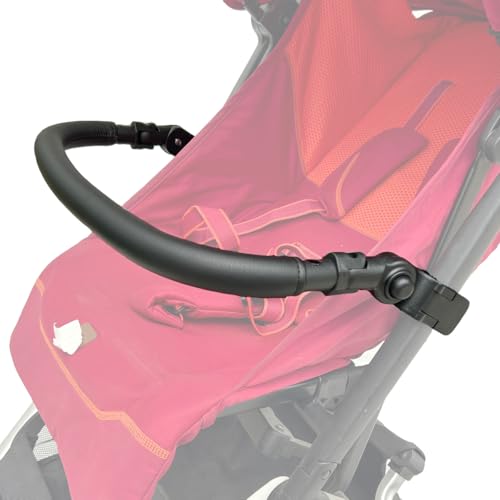 Feliliber Barre pare-chocs pour poussette GB Pockit+ / Cybex Libelle - Accoudoir réglable en cuir...