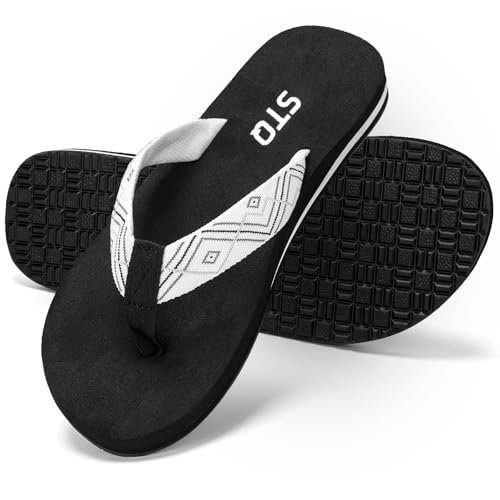 Image of STQ Womens Quick Dry Flip Flops丨Arch Support Thong Sandals