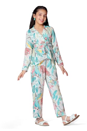 Image of Fashion Dream Girl's Rayon Cotton Clothing Set|Girls Clothing Set|Printed Girls Co-ords Set|Shirt and Pant set|Printed Clothing Set|2 Piece Set