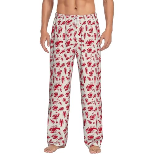 Pantalon de pyjama pour homme homard rouge contre les nuits agitées et l'inconfort