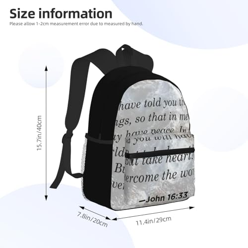 John 16 ：33 Foldable Backpack 20l - Lightweight And Compact Travel Backpack For Commuting, Traveling4