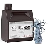 ELEGOO ABS-Like Resin 3.0+, Upgraded 3D Printer Photopolymer Resin, Higher Heat-Resistance Fast Curing High Precision Non-Brittle, Grey 2000g