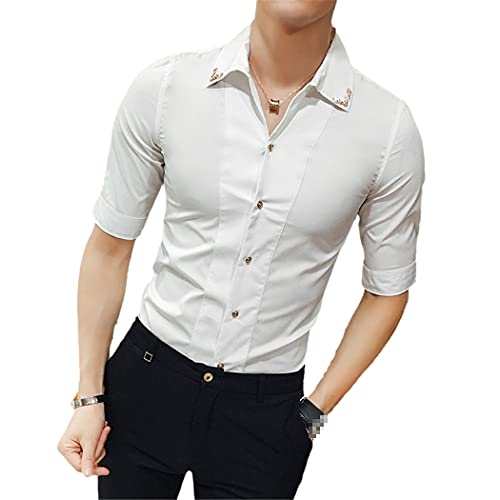 Chemise col chinois homme pour rester élégant et frais en coupe ajustée XXL