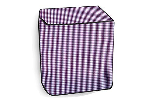 Image of Stylista Washing Machine Cover Compatible for semi Automatic LG P9032R3SM 8 Kg Plaid Pattern