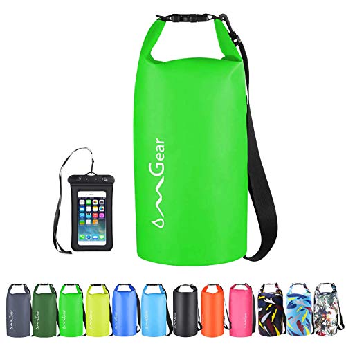 Image of OMGear Waterproof Dry Bag Backpack Phone Pouch 40L /30L /20L /10L /5L Floating Dry Sack for Kayaking Boating Outdoors Activities