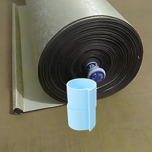 Soporte para rodillo de lienzo de arte portátil PRETYZOOM azul pequeño 8