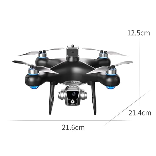 Hobby Drone With Screen On Controller, Airplane Helicopter With Dual Cameras,Optical Flow Positioning, Brushless Motor, One Key Takeoff/Landing, Headless Mode, Emergency Stop, LED Light, Waypoint Flight, Lateral Flight And Turning,With 2 Batteries,4 Propeller Guard, Memory Card, Card Reader, Handbag, Beginner-Friendly FPV Remote Control Plane Copter Quadcopter For Kids 8-12