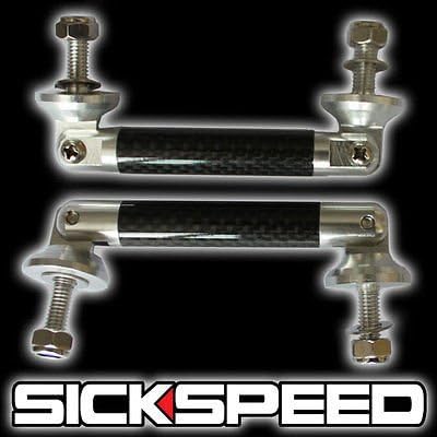 Polished Real Carbon Fiber Splitter Strut Bar Brace Support Kit For Bumper Lip – Unbranded - View #5