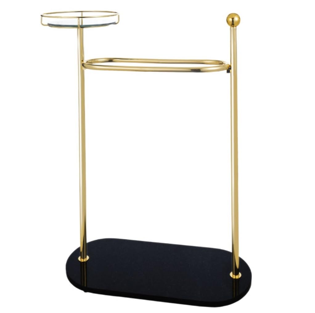 BOGAZY Towel Rail Freestanding Towel Rack 2-Tier Bar Metal Shelf With Storage Blanket For Bathroom Freestanding