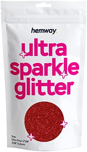 Hemway Premium Ultra Sparkle Glitter Multi Purpose Metallic Flake for Arts Crafts Nails Cosmetics Resin Festival Face Hair - Mother of Pearl Iridescent - Ultrafine (1/128" 0.008" 0.2mm) 100g / 3.5oz