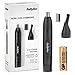 BaByliss 3-in-1 Hair Trimmer for Men, Eyebrow, Ear & Nose Trimmer, Grooming Kit with 2 Attachments, 2 Eyebrow Comb Guides, Battery-Powered, E652U