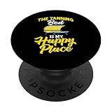Lettino abbronzante abbronzante Spray Salon Citazioni Indoor Sun Bathing PopSockets PopGrip Intercambiabile