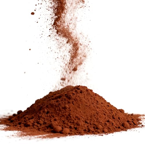 Meng Di Iron Oxide Powder Ultrafine Particle Natural Industrial Material Suitable for Construction Coatings Ceramics Concrete Coloring 5 Ounces Brown