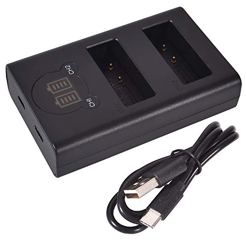 Batterie DMW-BLG10 rechange compatible Panasonic Lumix DMC-GX7 chargeur double USB - 4