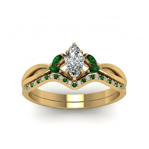 Alliance marquise en diamants torsadés à porter au quotidien pour sublimer votre union