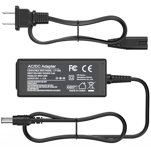 VRAVEK 19V 2.1A 40W DC Monitor Power Supply Adapter Compatible with LG Electronics 27