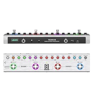🎸𝐕𝐞𝐫𝐬𝐚𝐭𝐢𝐥𝐞 𝐚𝐧𝐝 𝐂𝐮𝐬𝐭𝐨𝐦𝐢𝐳𝐚𝐛𝐥𝐞: The bass multi-effects pedal offers 36 editable presets,and equipped with Noise Gate,Compressor, 9 AMP, 3 MOD (chorus, phaser, pitch), 3 space effects, 8 IR CAB and a high-precision Tuner to provide a limitless array of t...