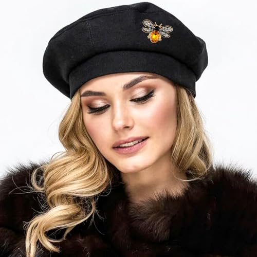 Bee Brooch Pin, Honey Bee Rhinestone Pins Vintage Crystal Insect Themed Lapel Pins Stylish Accessories for Women Men Party Dating Daily4