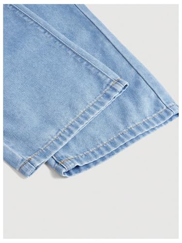 Milumia Girl High Elastic Waist Wide Leg Jeans Baggy Going Out Denim Pants4