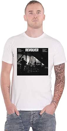 The Beatles Revolver T Shirt Official Album Cover Logo Mens White New S to 5XL e