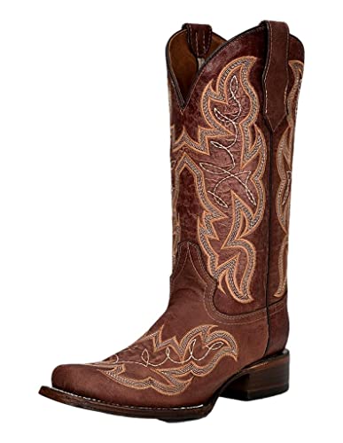 Circle G Corral Women's Embroidered Square Toe Cowgirl Boot L5803 7B