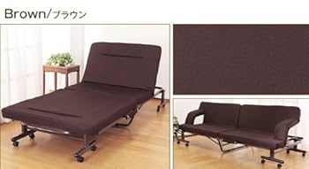 折りたたみ式 ソファベッド (組立不要) (ネイビー) 折りたたみ 式 ソファベッド ソファーベッド 組立不要 代引不可