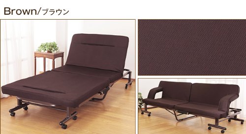 折りたたみ式 ソファベッド (組立不要) (ネイビー) 折りたたみ 式 ソファベッド ソファーベッド 組立不要 代引不可