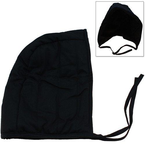 SwordsaxeCotton Padded Coif Arming Cap - Medieval Renaissance Under Armor Black