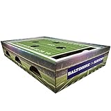 NFL Ravens Football Stadium Cat Scratcher - Felt Scratching Pad for Cats, Game Day Cat Toy with Jingle Bell Balls
