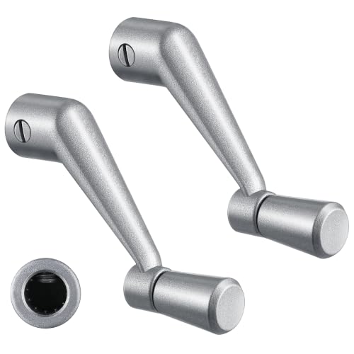 MorningRo 2 Pack Window Crank Handle Replacement H 3966 H 4106, 3/8' Spline Socket Crank Handle with...