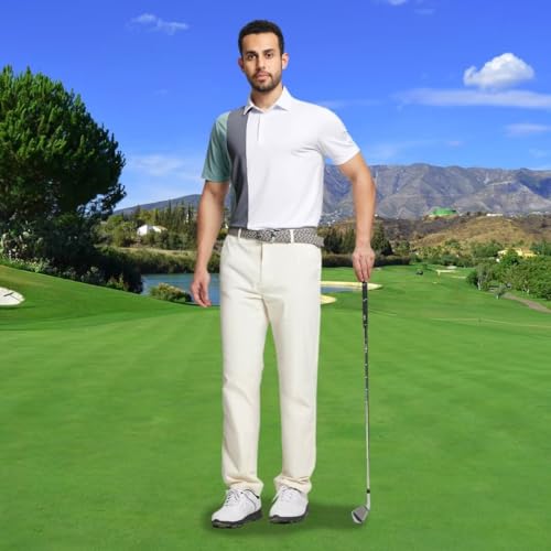 M MAELREG Men's Colorblock Golf Polo Shirt (Various) - image 2