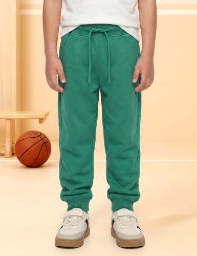 Image of Amazon Brand - Symbol Boys Cotton Rich Stretchable Knit Terry Track Pants Joggers | Age 2-14 Years