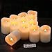 NBGRLVS qinxiang Flameless Candles Battery Operated Candles Set of 12(D3 x H4) Pillar Real Wax Led Candles with Remote Timer